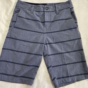 Volcom shorts, grey w/black stripes, 27 waist